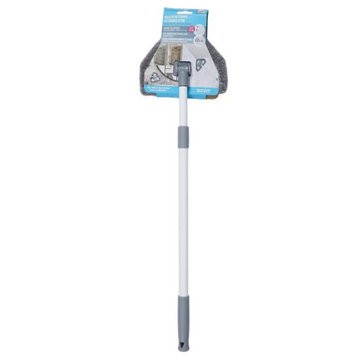 Paris Prix Balai de Nettoyage Mop  Extensible  52-87cm Gris