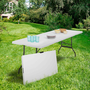Voir la diapositive 3 : ID MARKET Table pliante d'appoint portable 180 CM pour camping ou réception
