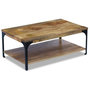 Voir la diapositive 2 : VIDAXL Table basse Bois de manguier 100x60x38 cm