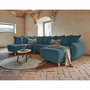 Voir la diapositive 3 : BEST MOBILIER Lena - canapé d'angle panoramique convertible - avec coffre - 7 places - gauche