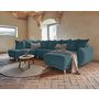 Voir la diapositive 3 : BEST MOBILIER Lena - canapé d'angle panoramique convertible - avec coffre - 7 places - gauche