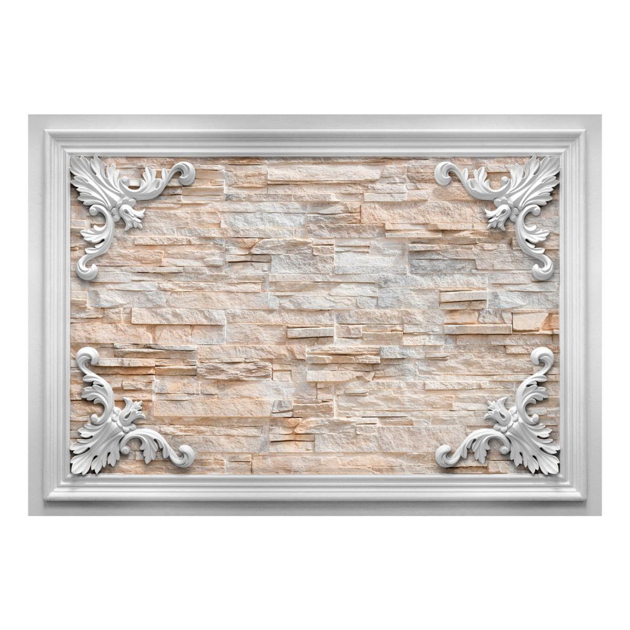 Voir la diapositive 2 : Paris Prix Papier peint  brick in the frame orange