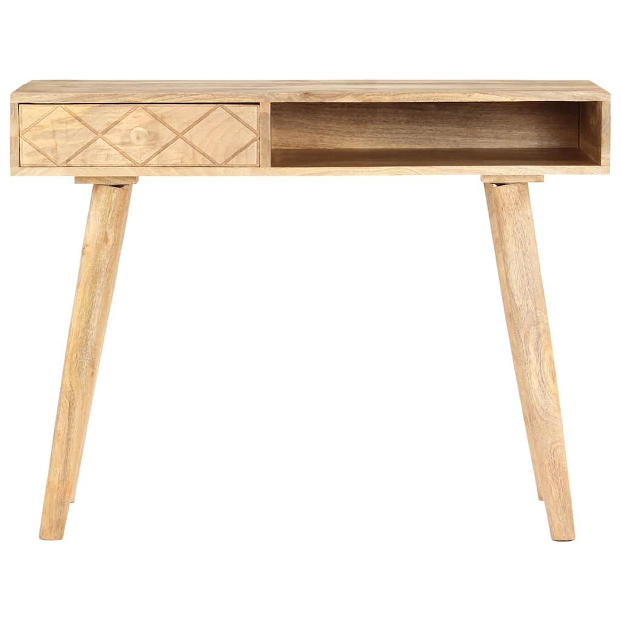 Voir la diapositive 3 : VIDAXL Coiffeuse 100x50x76 cm bois de manguier solide