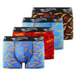Hot Wheels Lot de 4 boxers enfant Hot Wheels. Coloris disponibles : Bleu