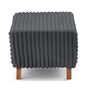 Voir la diapositive 4 : BEST MOBILIER Cristal - bout de lit - en fausse fourrure côtelée