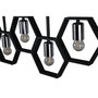 Voir la diapositive 5 : Paris Prix Lampe Suspension Design 5 Lampes  Queen B  80cm Noir