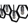 Voir la diapositive 5 : Paris Prix Lampe Suspension Design 5 Lampes  Queen B  80cm Noir