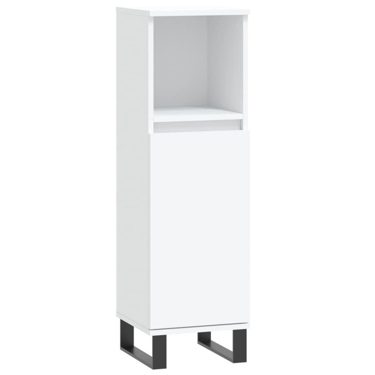 VIDAXL Armoire de salle de bain blanc 30x30x100 cm bois d'ingenierie