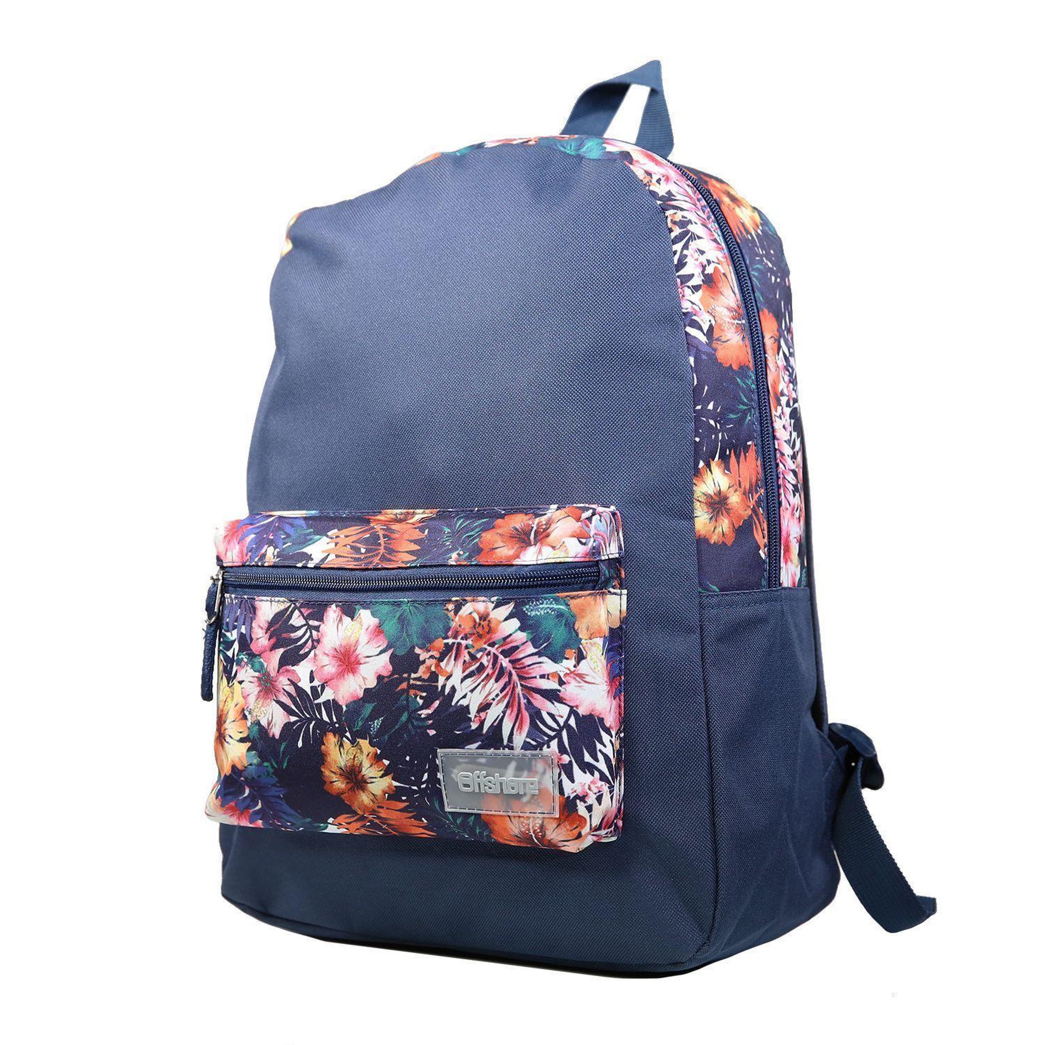 Voir la diapositive 2 : Bagtrotter BAGTROTTER Sac à dos 1 compartiment Offshore Hibiscus Fleurs Multicolore
