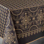 Voir la diapositive 2 : Paris Prix Nappe Imprimée  Sherine  150x240cm Noir