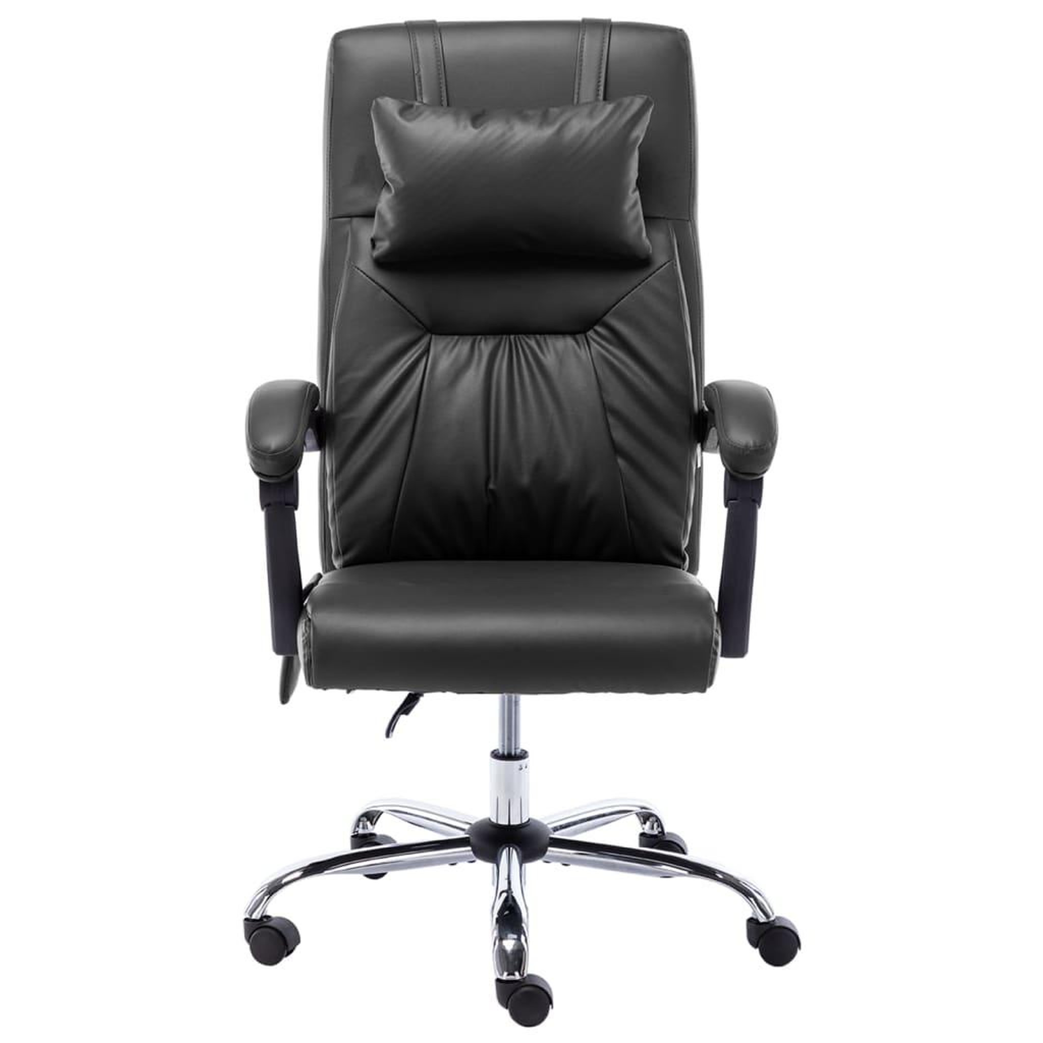 Voir la diapositive 2 : VIDAXL Chaise de bureau de massage Noir Similicuir