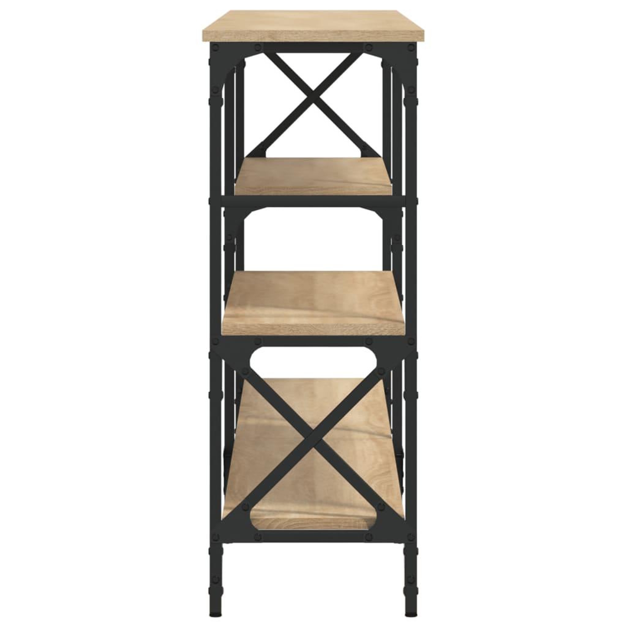 Voir la diapositive 5 : VIDAXL Table console chene sonoma 180x29x76,5 cm bois d'ingenierie