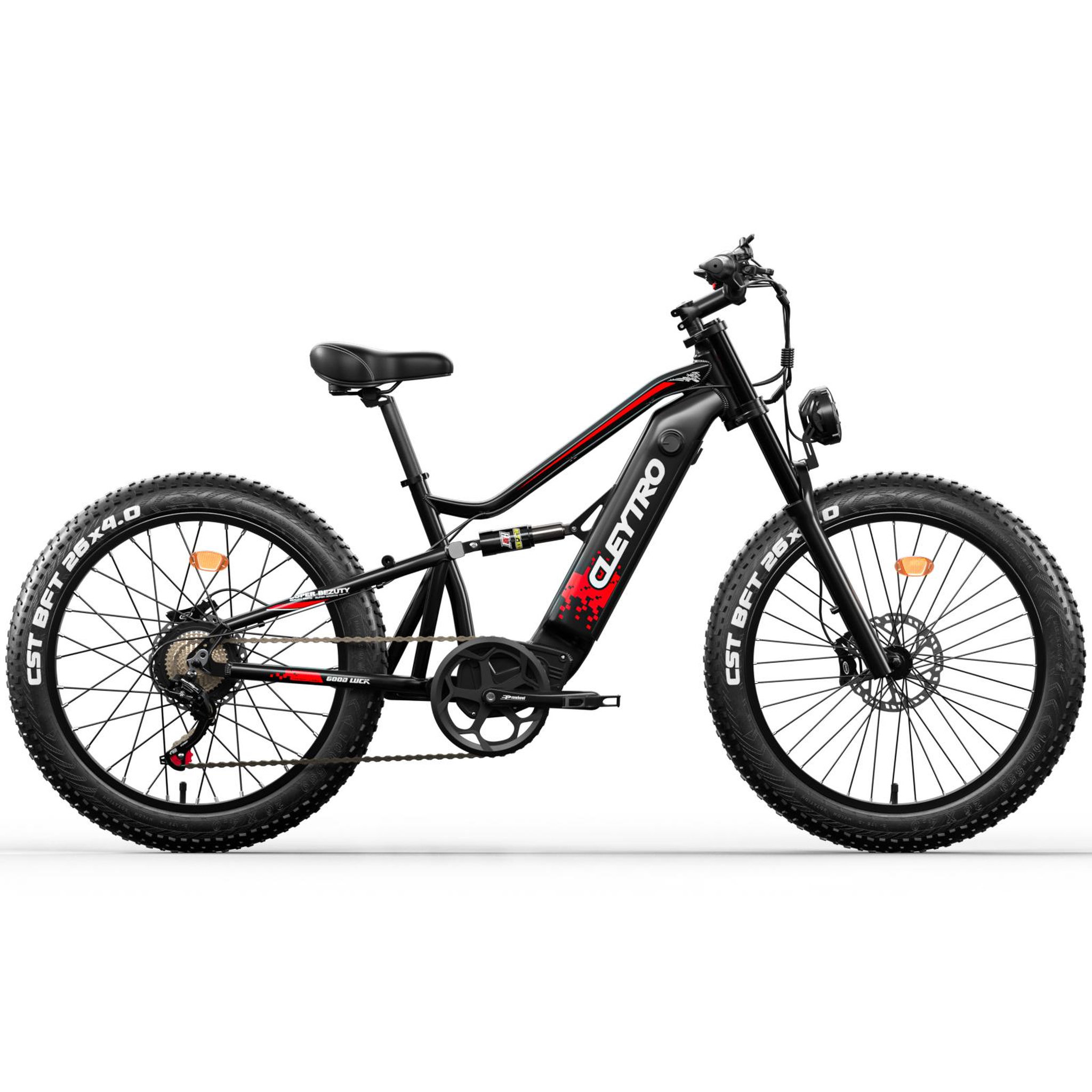 Voir la diapositive 2 : Cleytro Vélo électrique CLEYTRO ES7 Fat, batterie amovible 48 V 18 Ah, 26 pouces