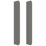 Voir la diapositive 4 : VIDAXL Tete de lit avec oreilles Gris fonce 147x16x118/128 cm Tissu