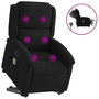Voir la diapositive 2 : VIDAXL Fauteuil inclinable de massage electrique noir velours