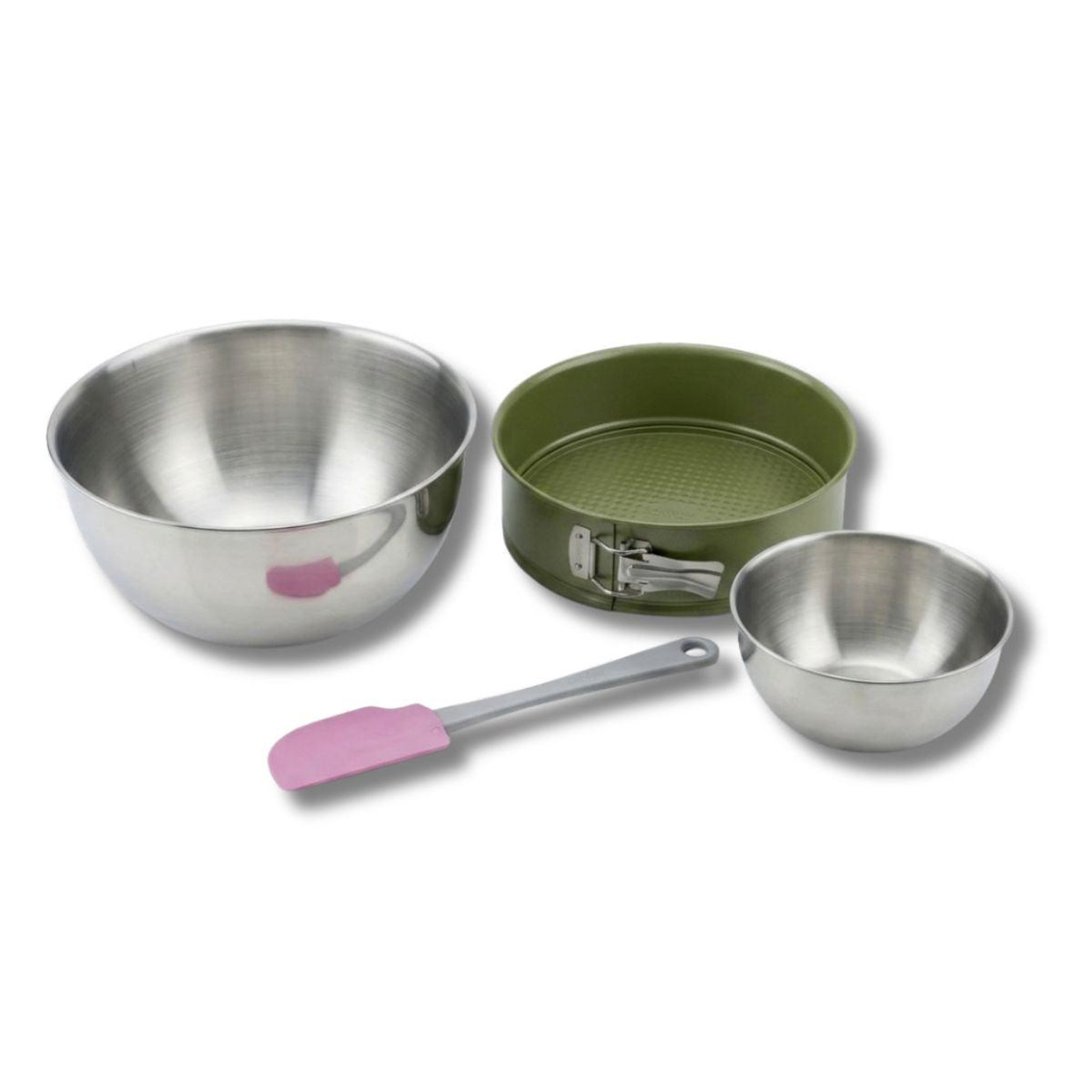 ZENKER Set de 4 ustensiles de pâtisserie moule à manqué 2 bols et spatule zenker green vision