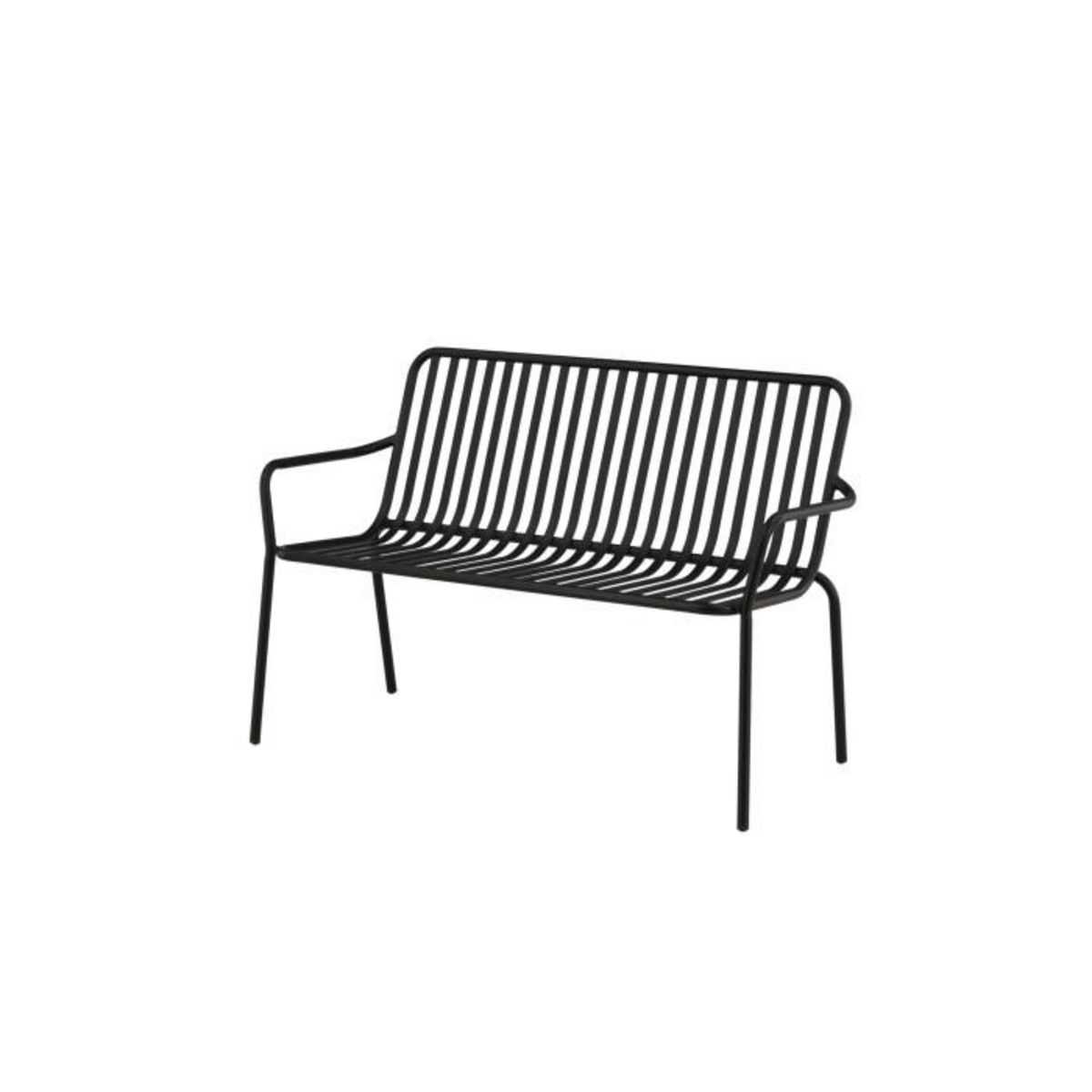 Paris Prix Banc de Jardin en Métal  Peking  130cm Noir
