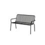 Voir la diapositive 3 : Paris Prix Banc de Jardin en Métal  Peking  130cm Noir