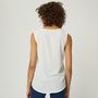 Voir la diapositive 2 : IN EXTENSO Top blanc col v femme