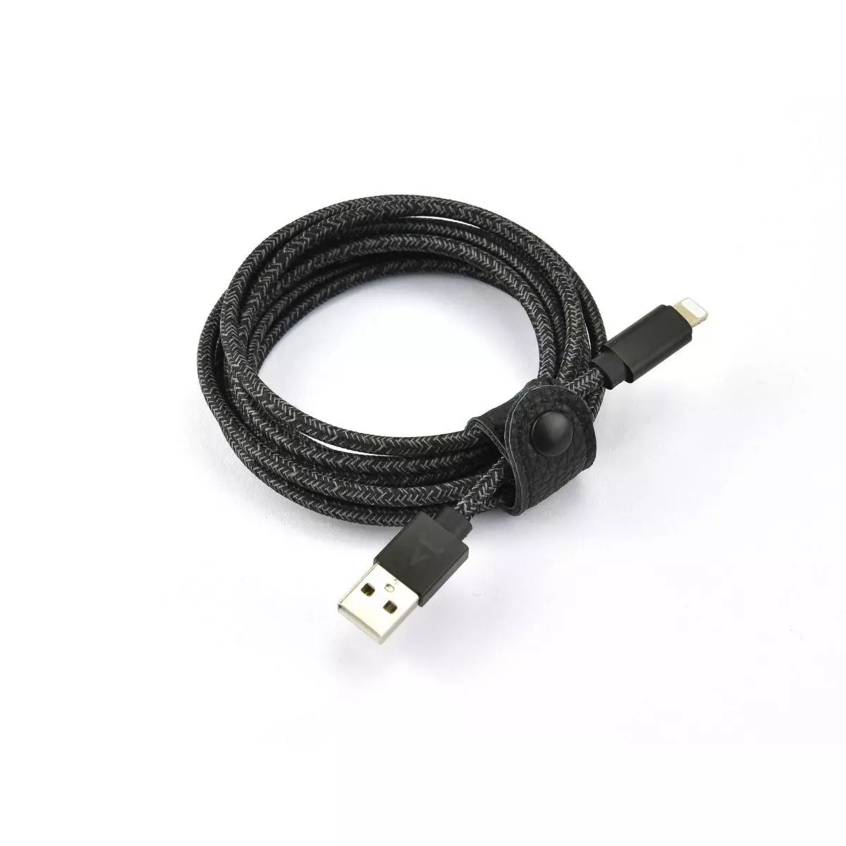 ADEQWAT Câble Lightning vers USB 2m noir certifié Apple
