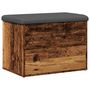 Voir la diapositive 5 : VIDAXL Banc de rangement vieux bois 62x42x45 cm bois d'ingenierie