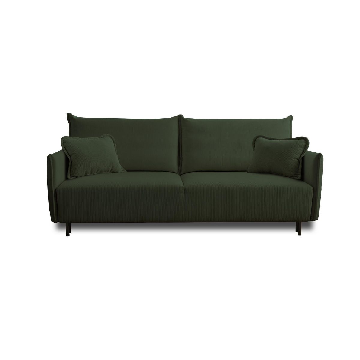 LISA DESIGN Valentina - canapé 3 places convertible - avec coffre - en velours côtelé - style contemporain