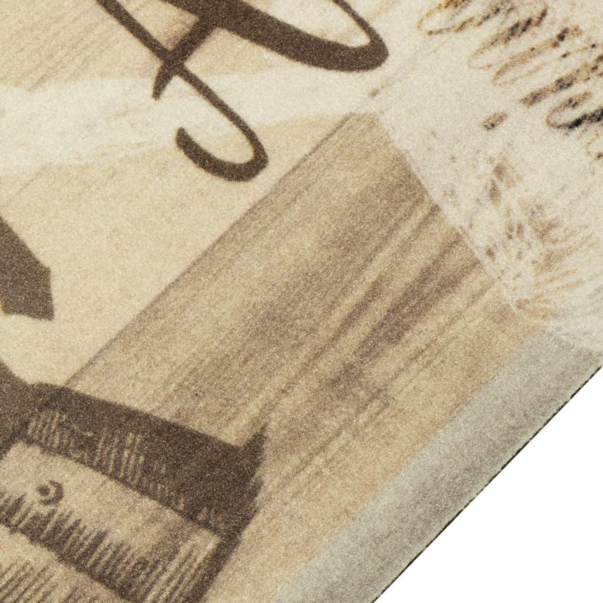 VIDAXL Tapis de cuisine lavable imprime cafe marron 60x180 cm velours