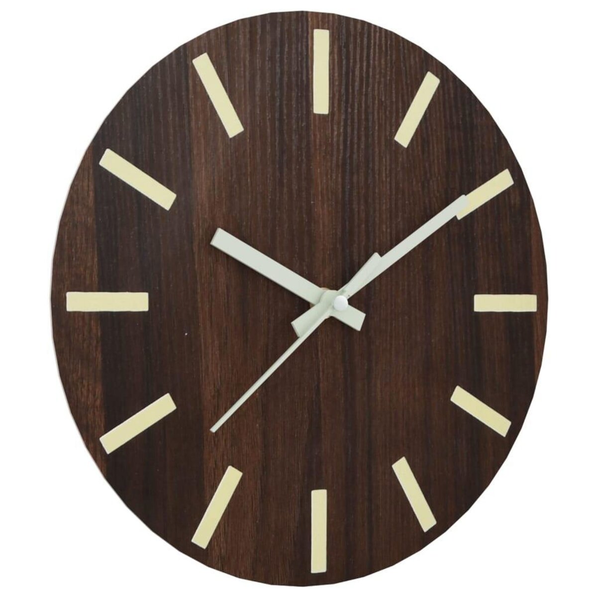 VIDAXL Horloge murale et echelles et aiguilles lumineuses marron Ø30cm