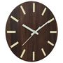 Voir la diapositive 3 : VIDAXL Horloge murale et echelles et aiguilles lumineuses marron Ø30cm