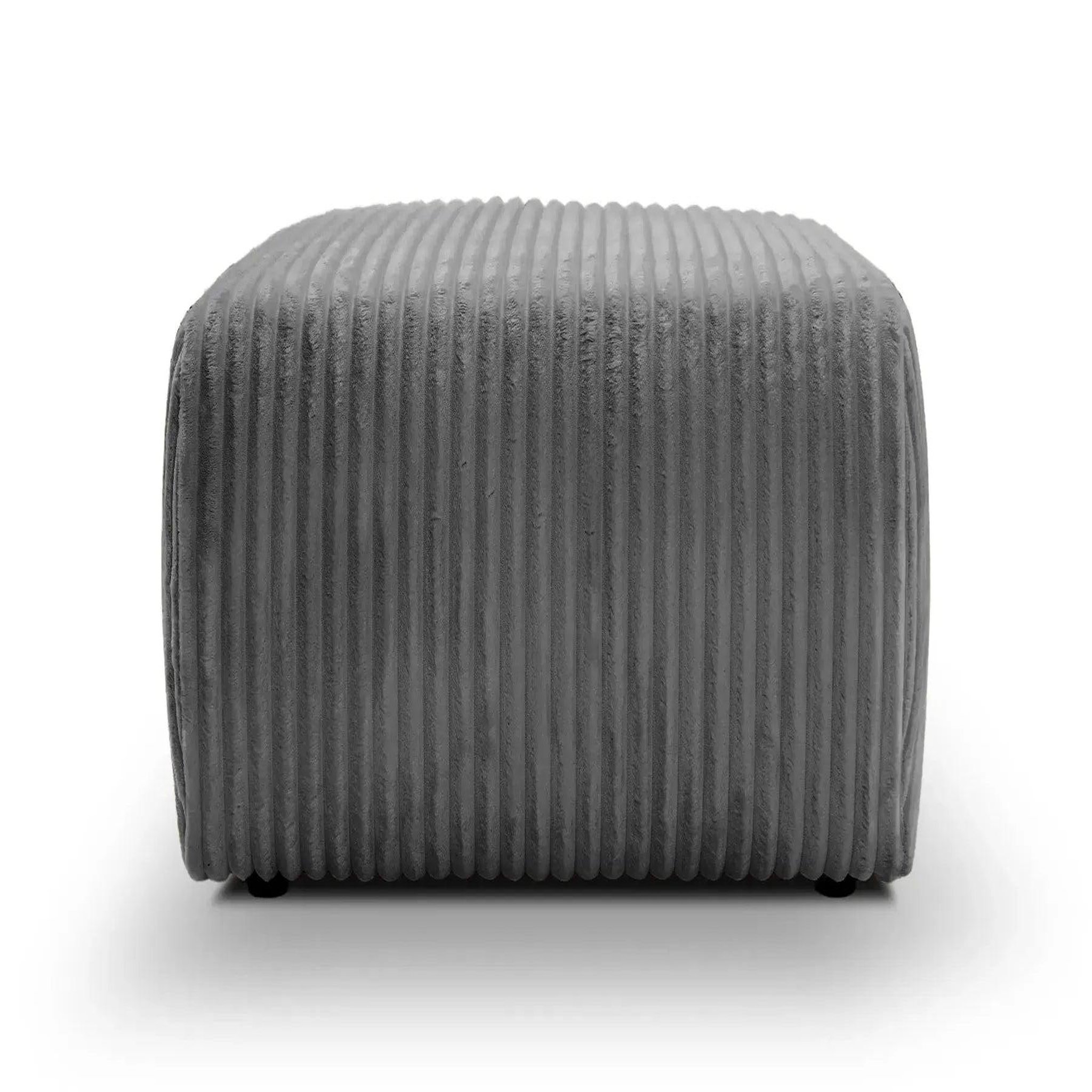 Voir la diapositive 1 : CASANOVA PARIS Elio - pouf velours côtelé