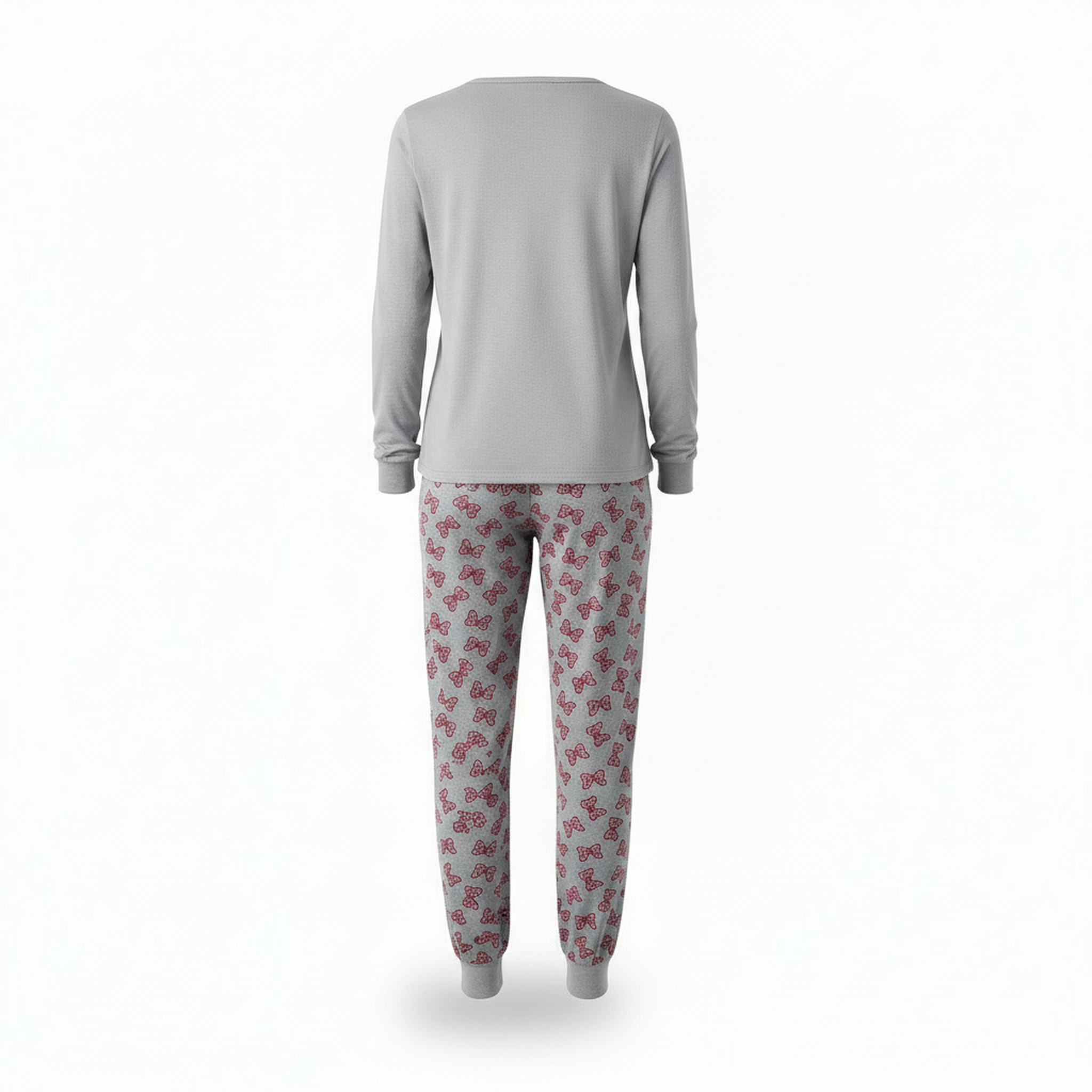 Voir la diapositive 3 : OZABI Ozabi ensemble pyjama femme coton doublé polaire broderie lurex
