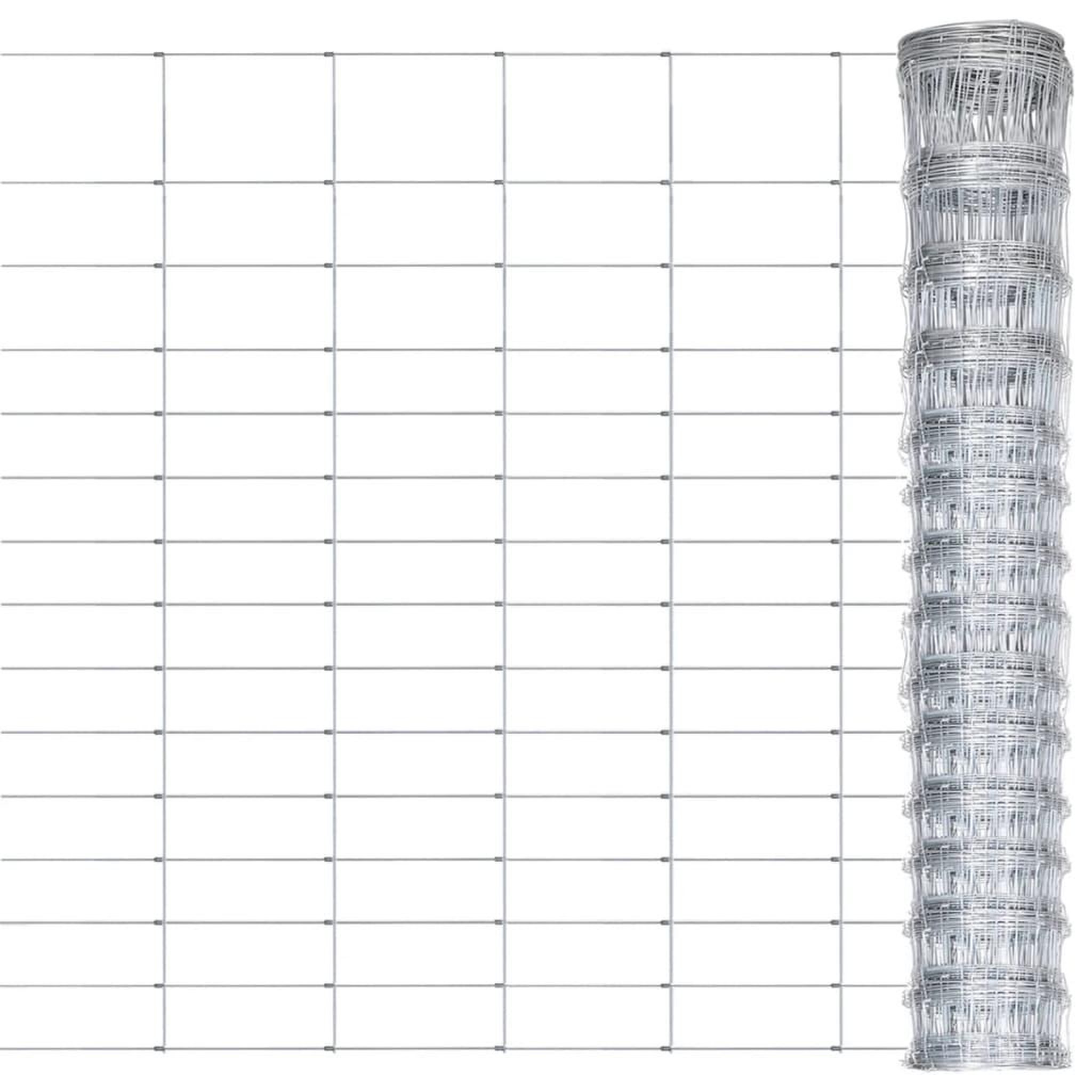Voir la diapositive 1 : VIDAXL Cloture de jardin Acier galvanise 50x1,6 m Argente