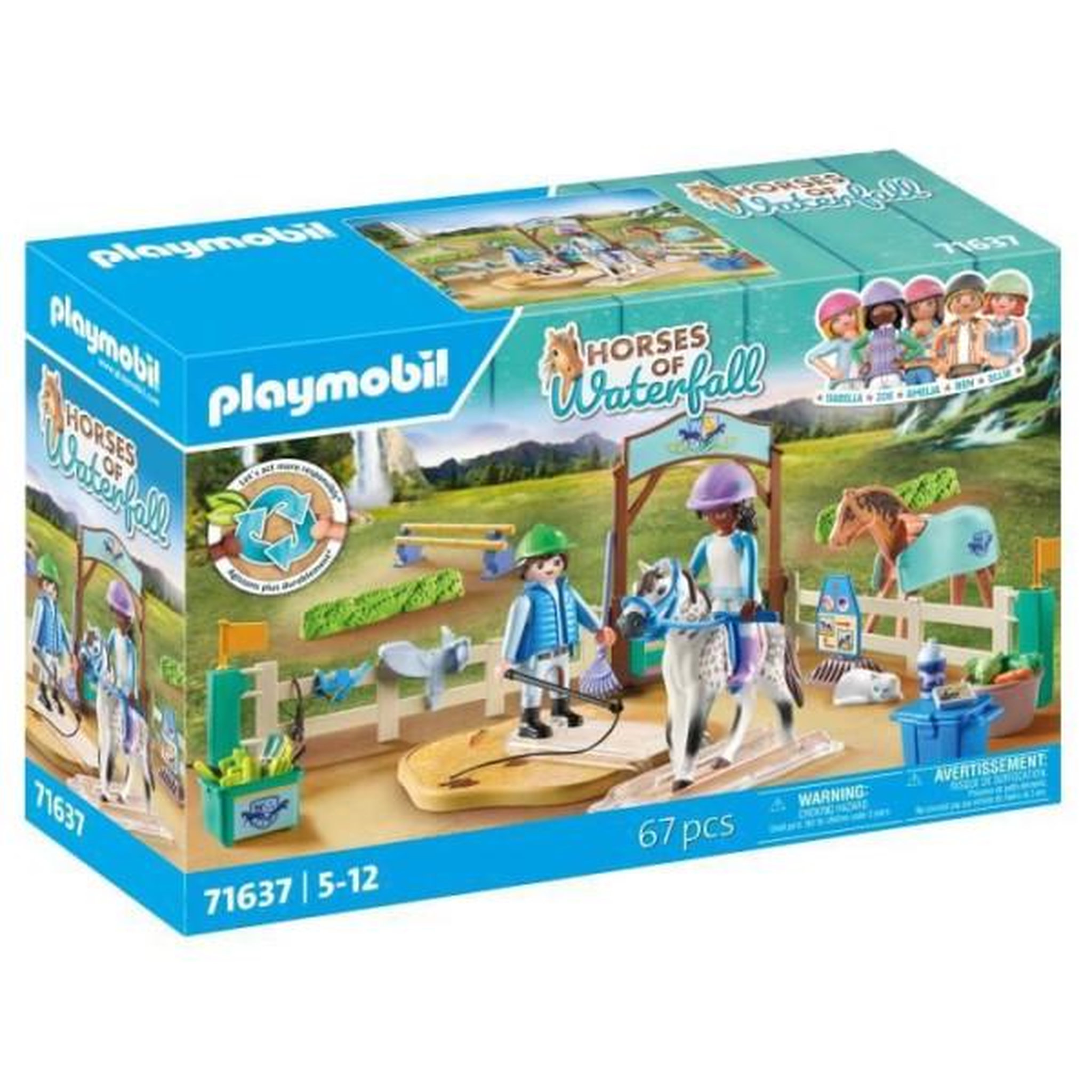 Voir la diapositive 5 : PLAYMOBIL PLAYMOBIL 71637 Arene d'équitation, Horses of Waterfall, 67 pieces, Des 5 ans