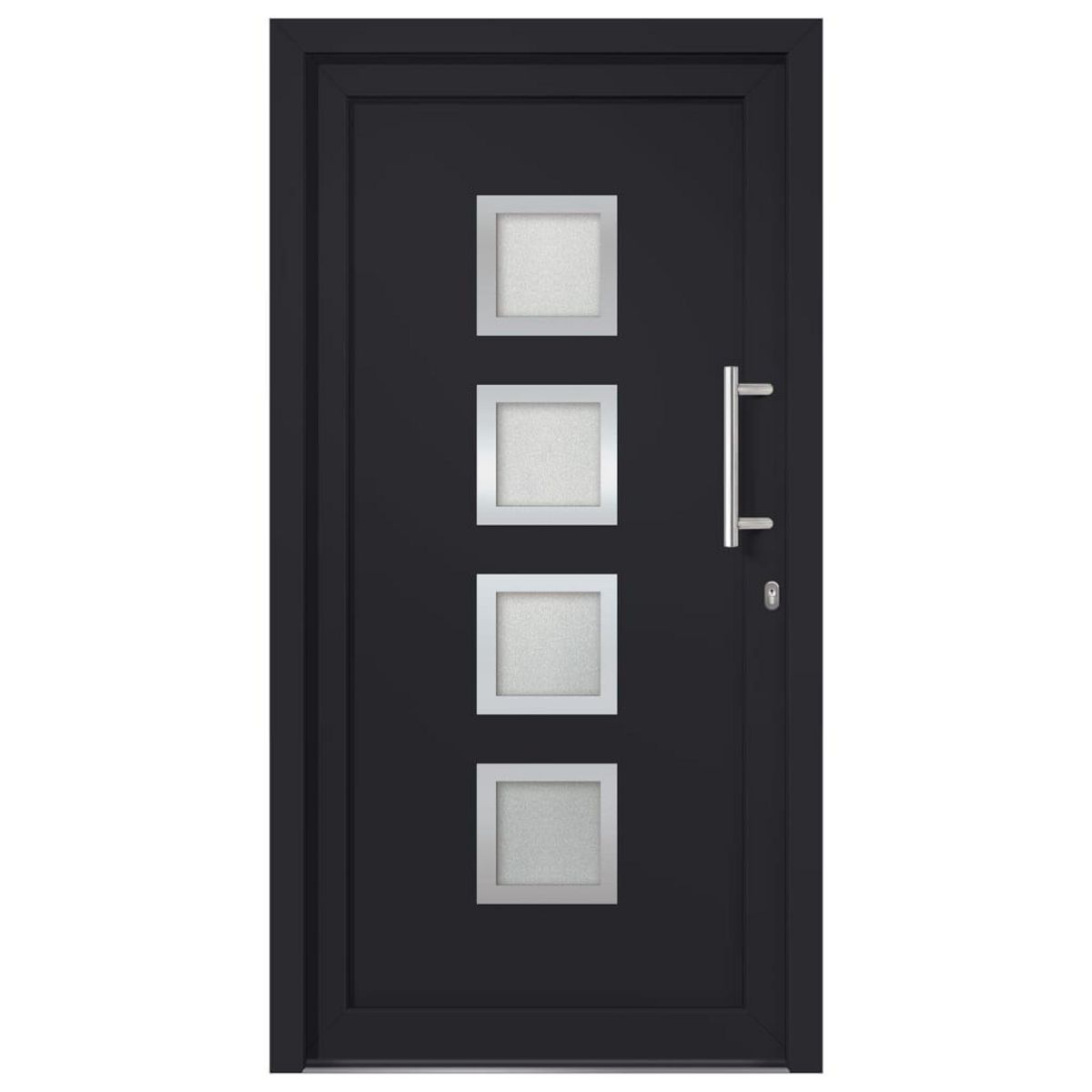 VIDAXL Porte d'entree Anthracite 98x190 cm
