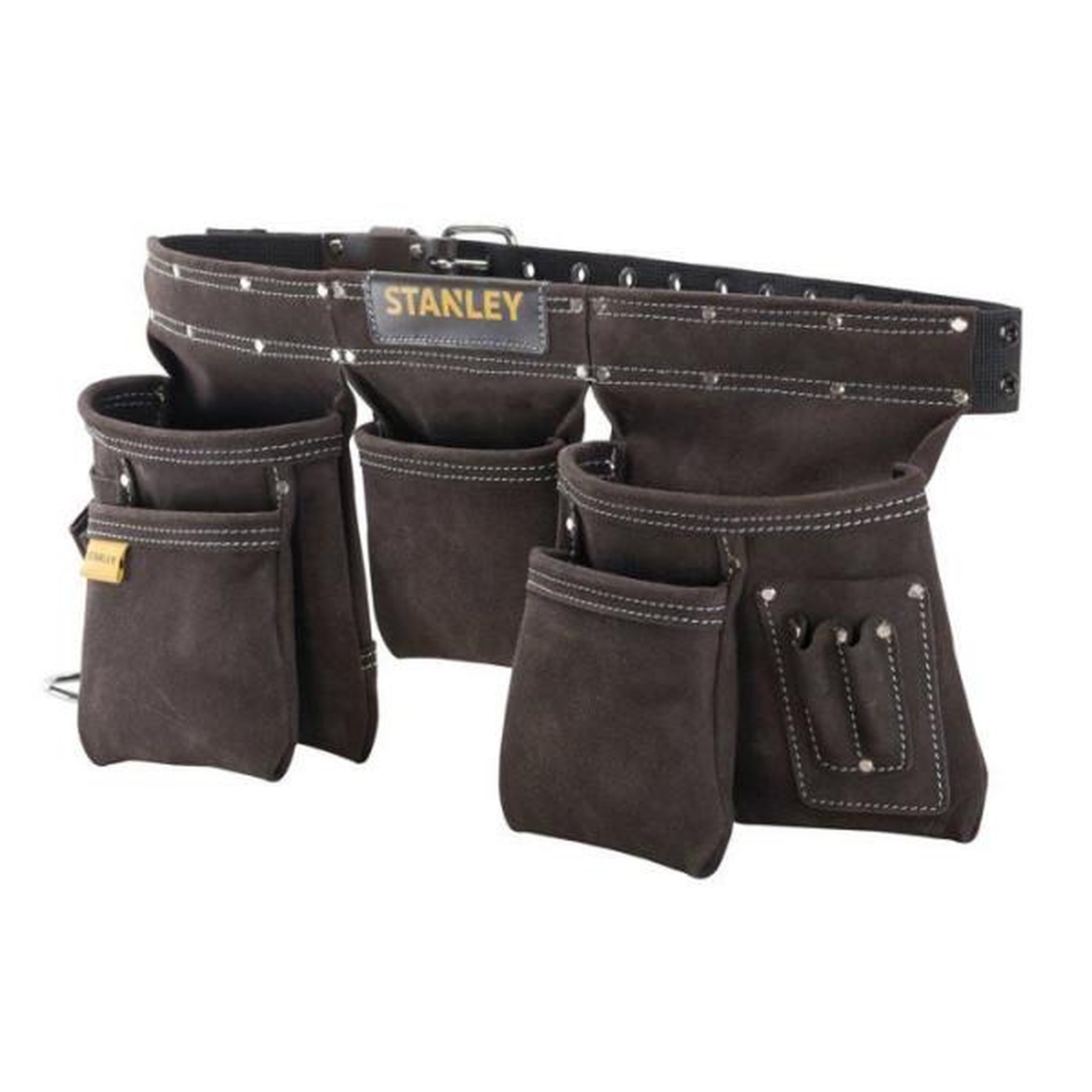 Voir la diapositive 2 : Stanley Ceinture porte-outils cuir - marron