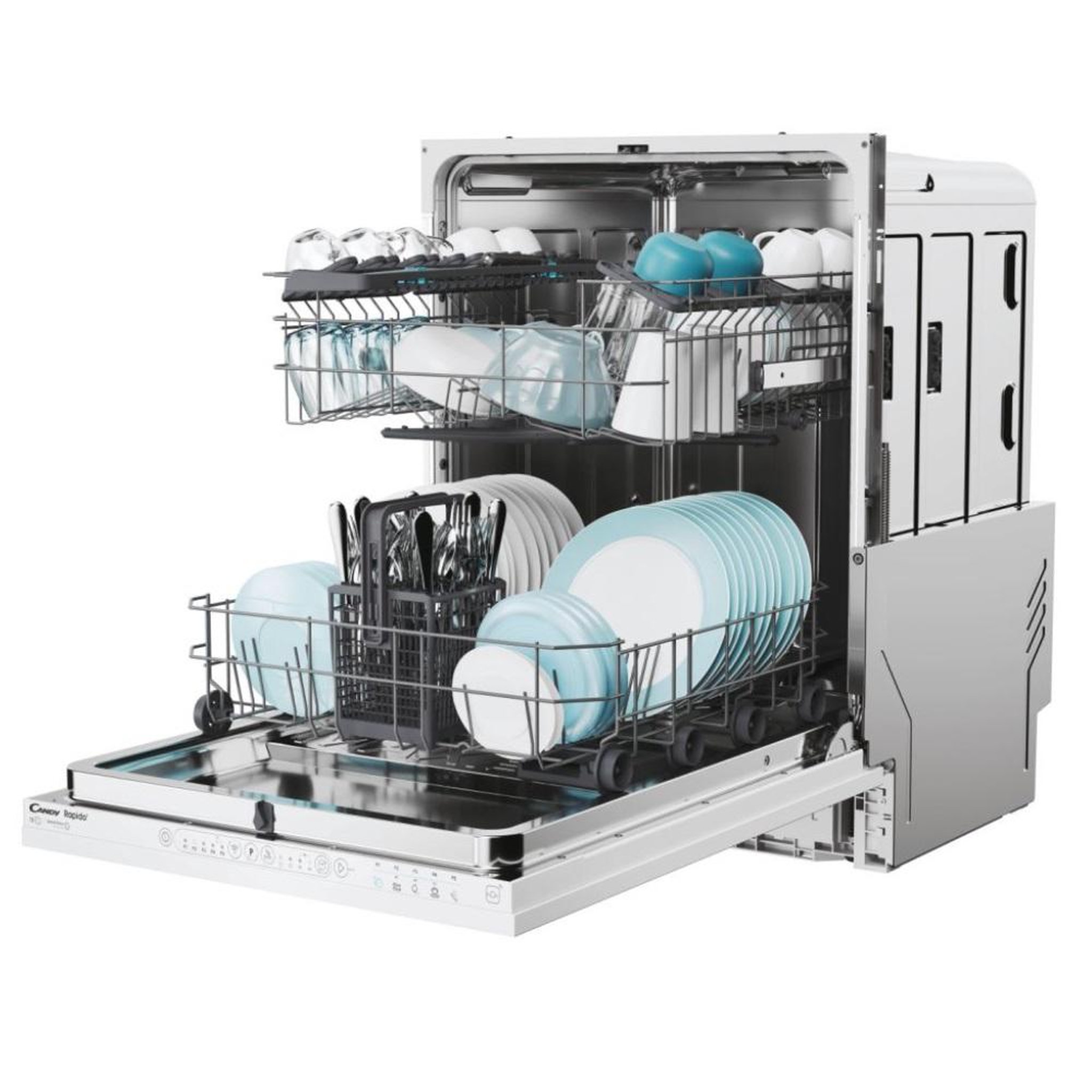 Voir la diapositive 6 : Candy Lave-vaisselle 60cm 13 couverts 46db tout intégrable - ci3e6l0w
