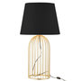 Voir la diapositive 2 : Paris Prix Lampe à Poser Design  Joni  61cm Noir & Or