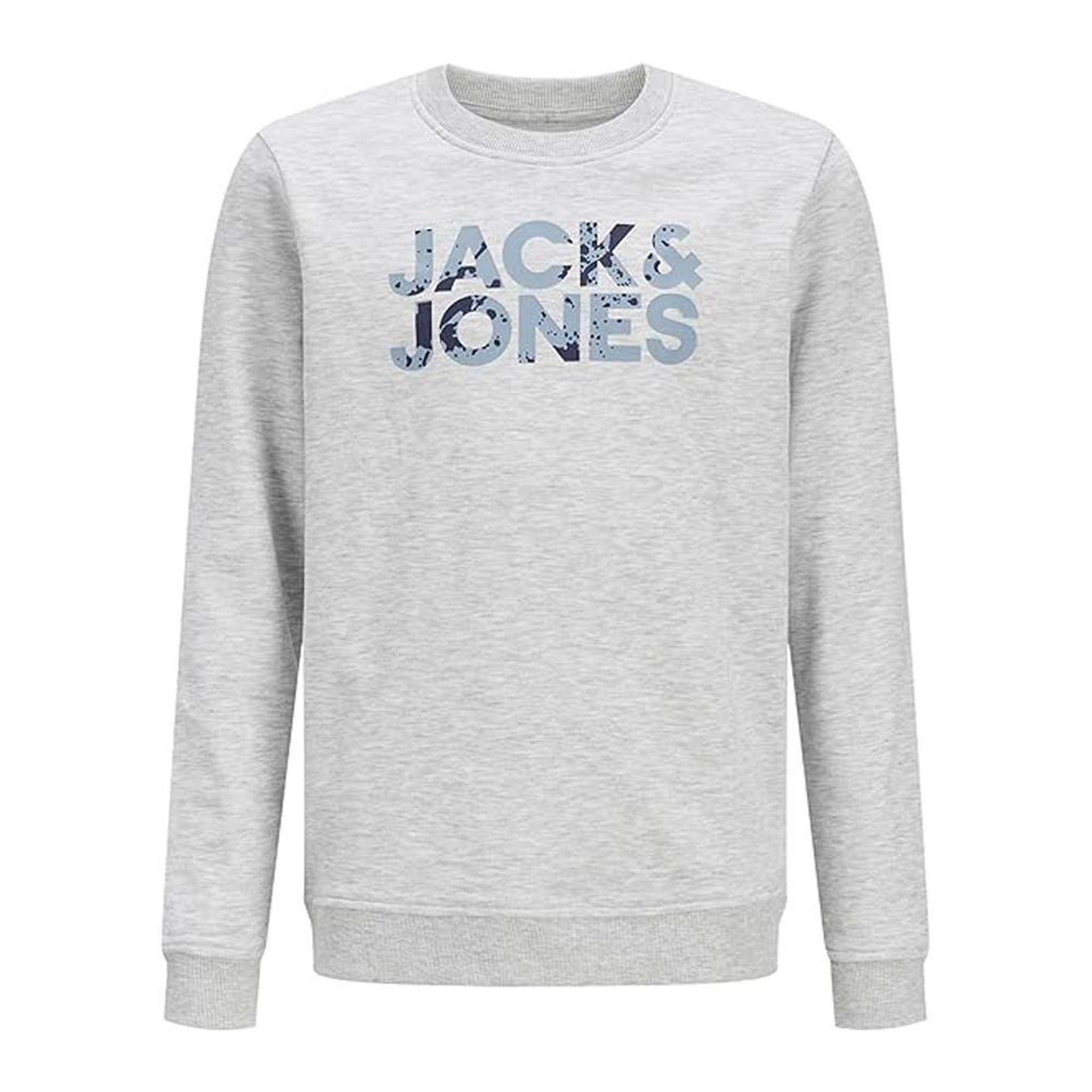 Voir la diapositive 2 : Jack & Jones Sweat Gris Chiné Garçon Jack & Jones Splash