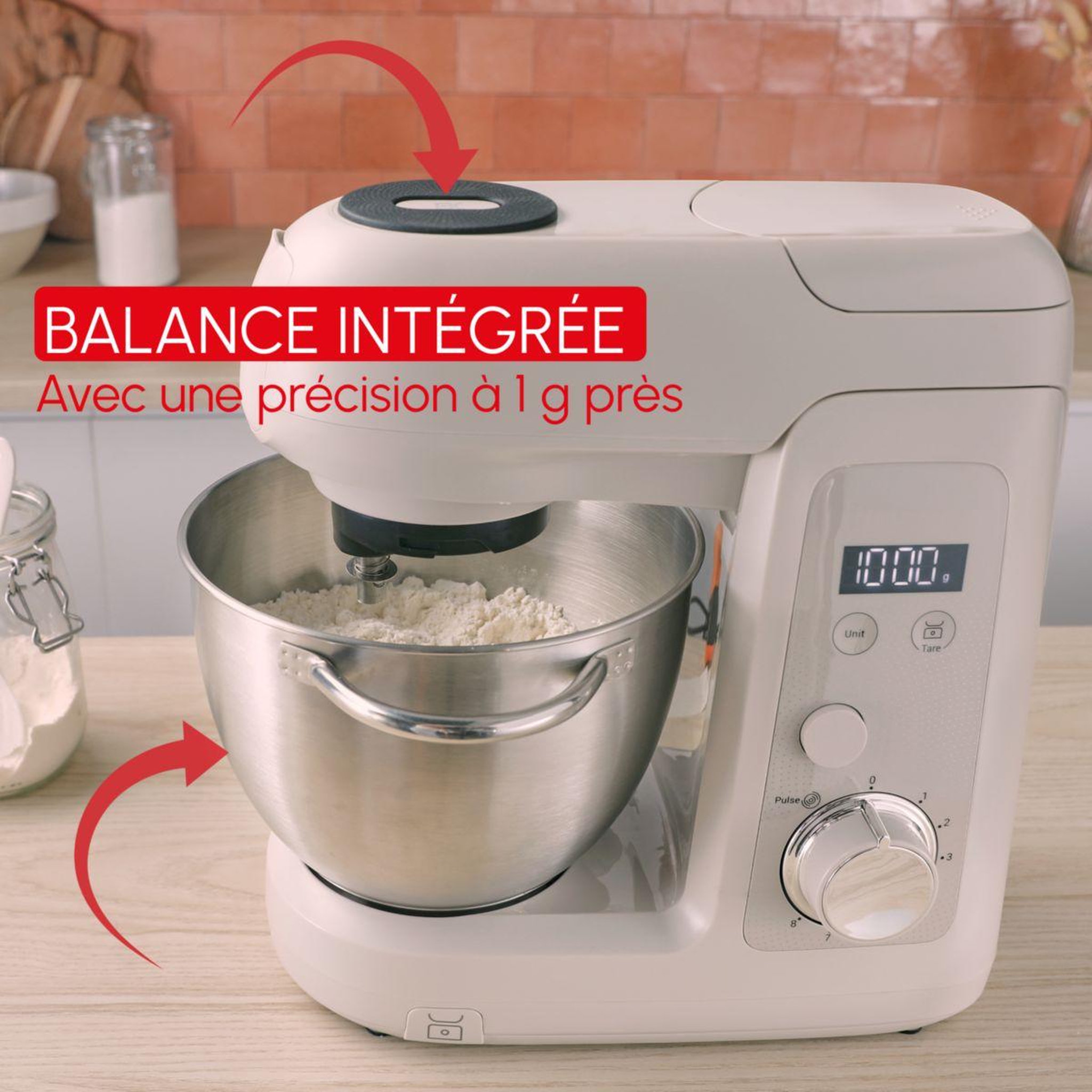 Voir la diapositive 5 : MOULINEX Robot pâtissier bake partner + qa540bf1