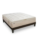 BELLECOUR BELLECOUR LITERIE | Ensemble EMPEREUR | Matelas Mémoire de forme + Sommier Bois. Coloris disponibles : Blanc
