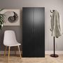 Voir la diapositive 1 : VIDAXL Armoire a chaussures Noir 80x35,5x180 cm Bois d'ingenierie