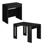 Habitat et Jardin Table repas extensible en bois  Nivo  - 80 x 44 x 76 cm - Noir