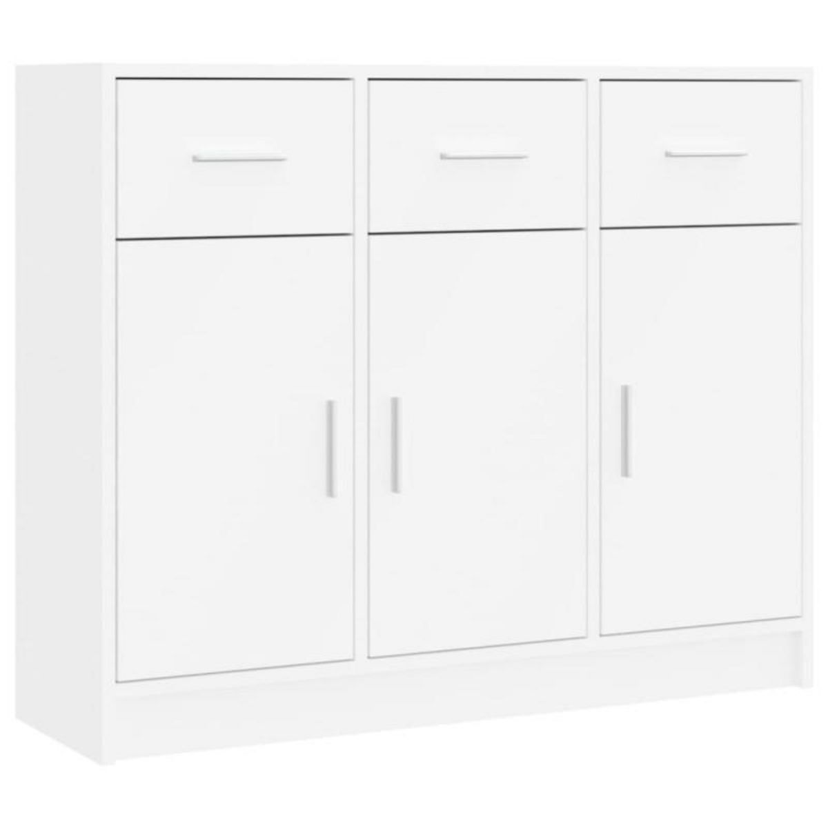 VIDAXL Buffet blanc 91x28x75 cm bois d ingénierie