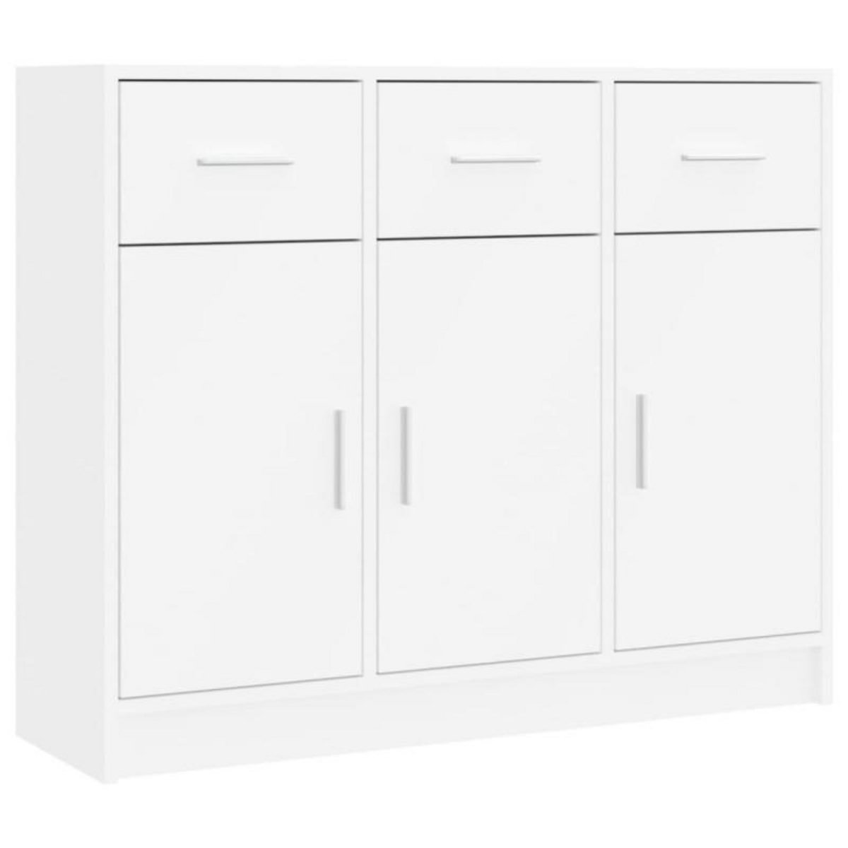 VIDAXL Buffet blanc 91x28x75 cm bois d ingénierie