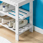 Voir la diapositive 5 : SOBUY SoBuy - Banc de rangement à chaussures avec 2 étagères - Nordique - FSR02-K