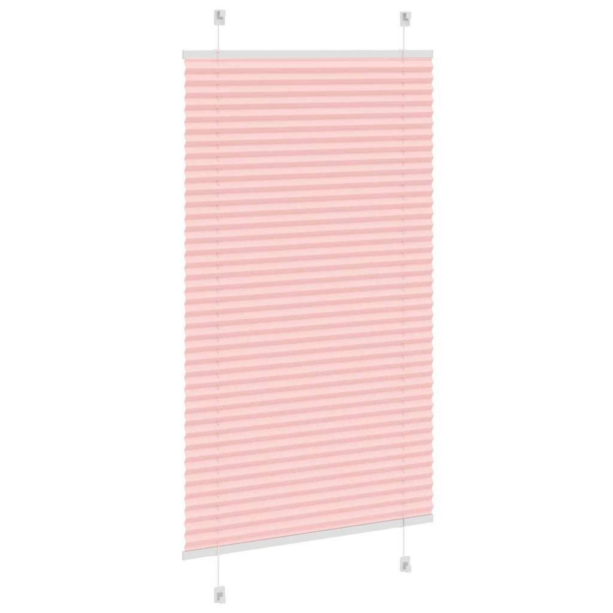 VIDAXL Store plisse rose 80x100 cm largeur du tissu 79,4 cm polyester