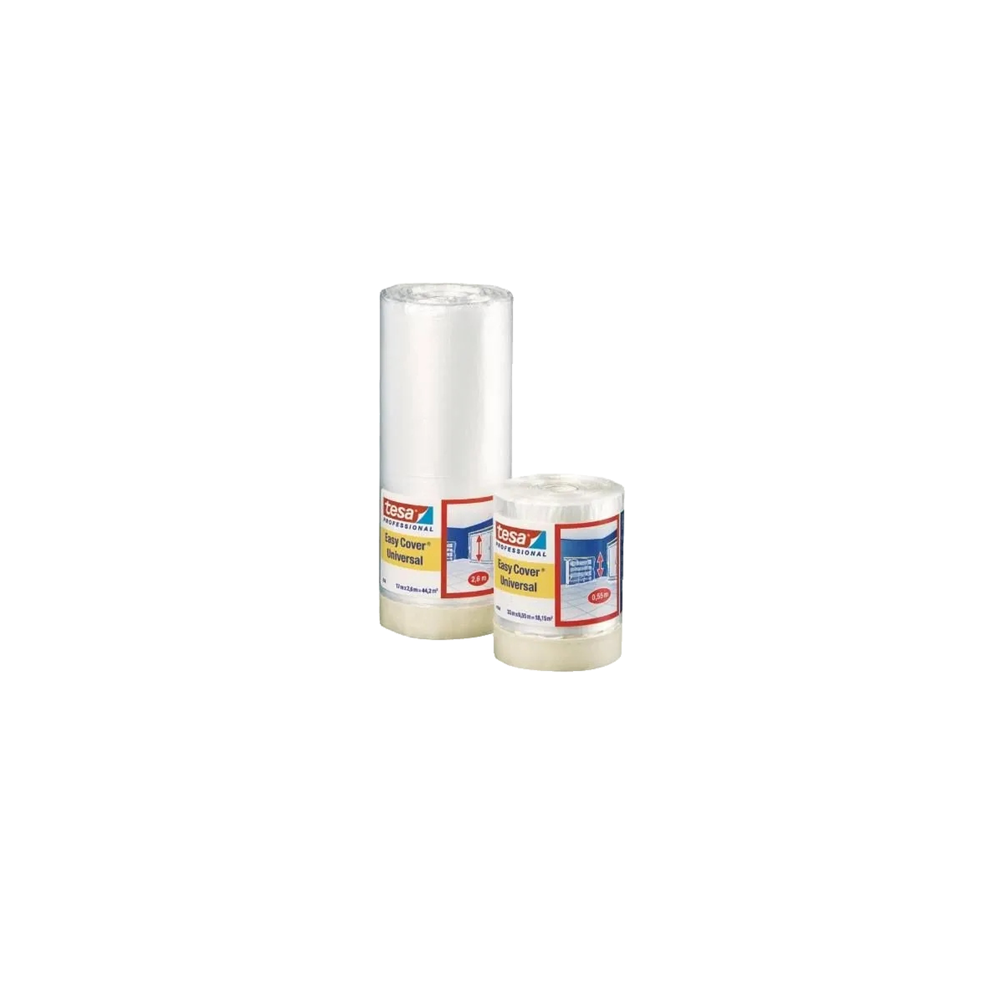 Voir la diapositive 4 : Tesa Film de masquage Tesa easy cover 33m x 1.4m beige