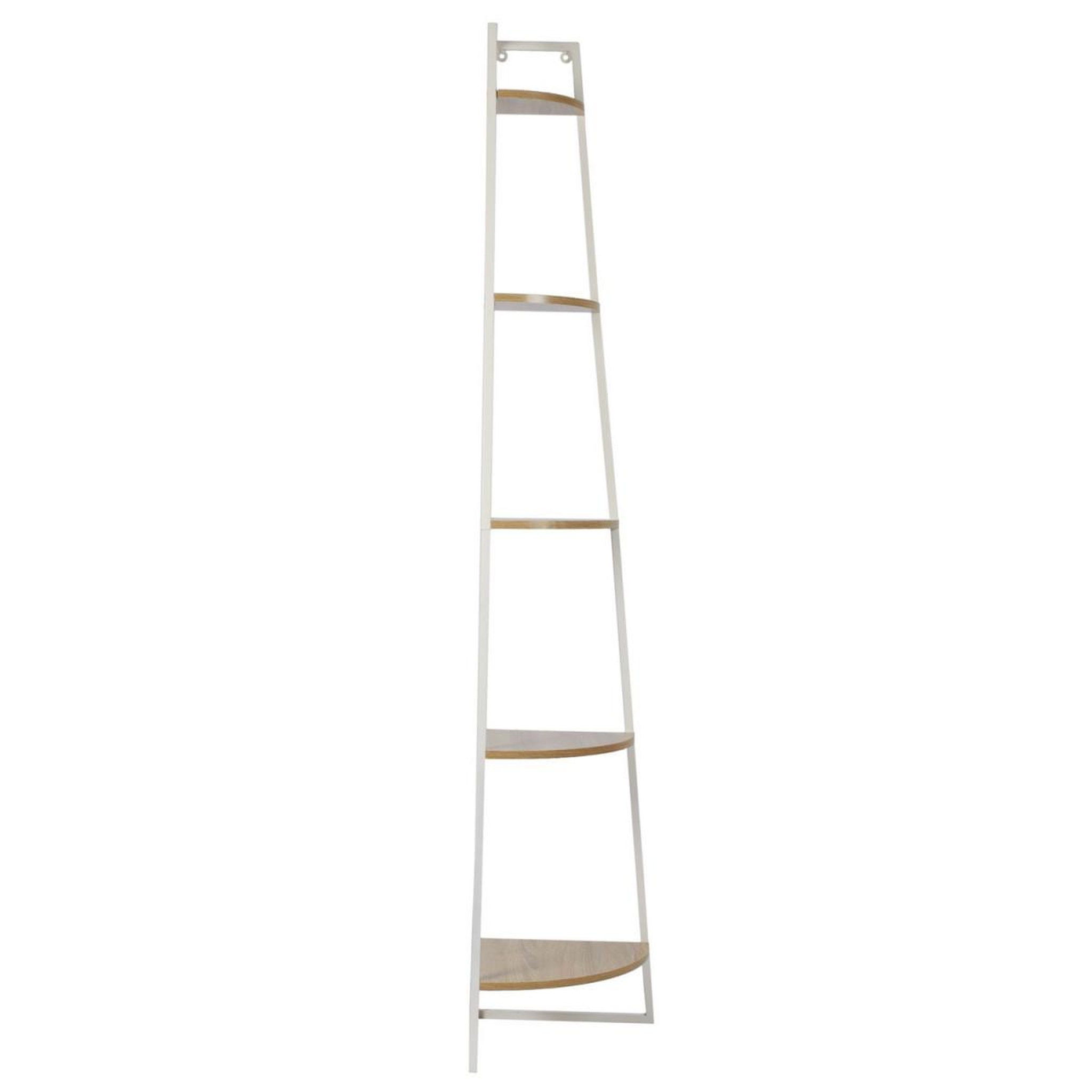 Voir la diapositive 3 : The Home Deco Factory Étagère d'angle  5 niveaux  180cm blanc