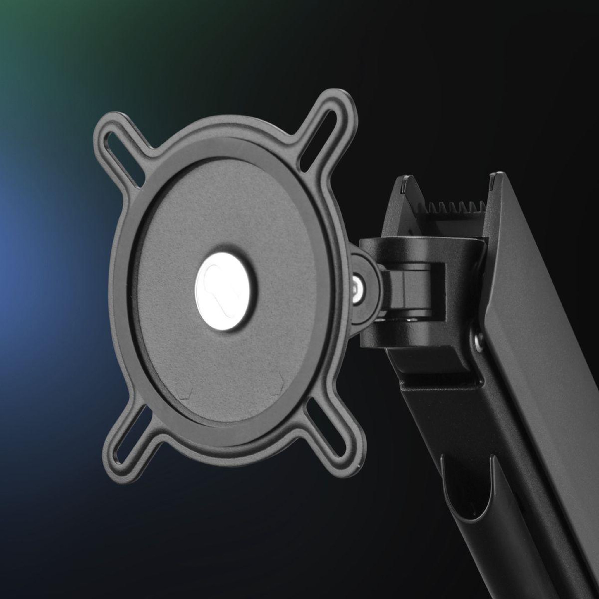 Voir la diapositive 5 : One For All Support écran pc 2 écrans 21/45'' noir rgb inclinable
