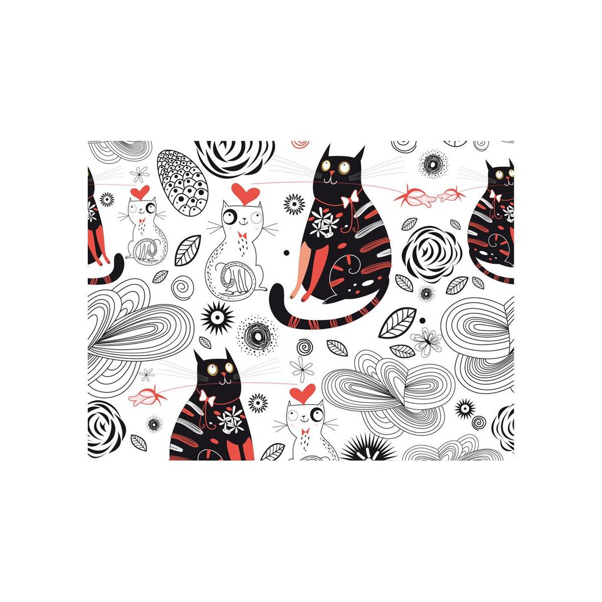 Voir la diapositive 2 : Paris Prix Papier Peint  Chats Amoureux